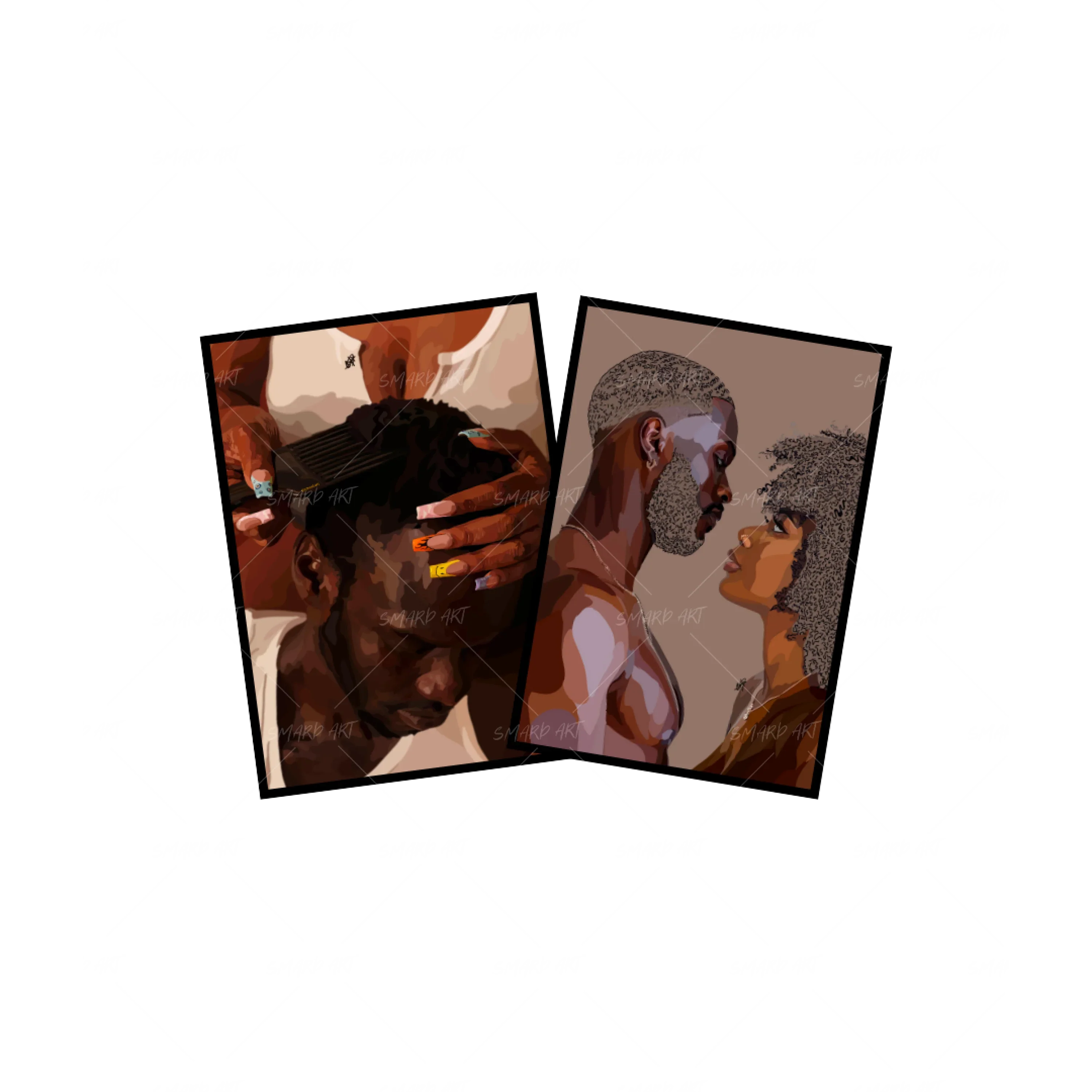 Art Print Bundle : Black Love III + B Love II - Image 2