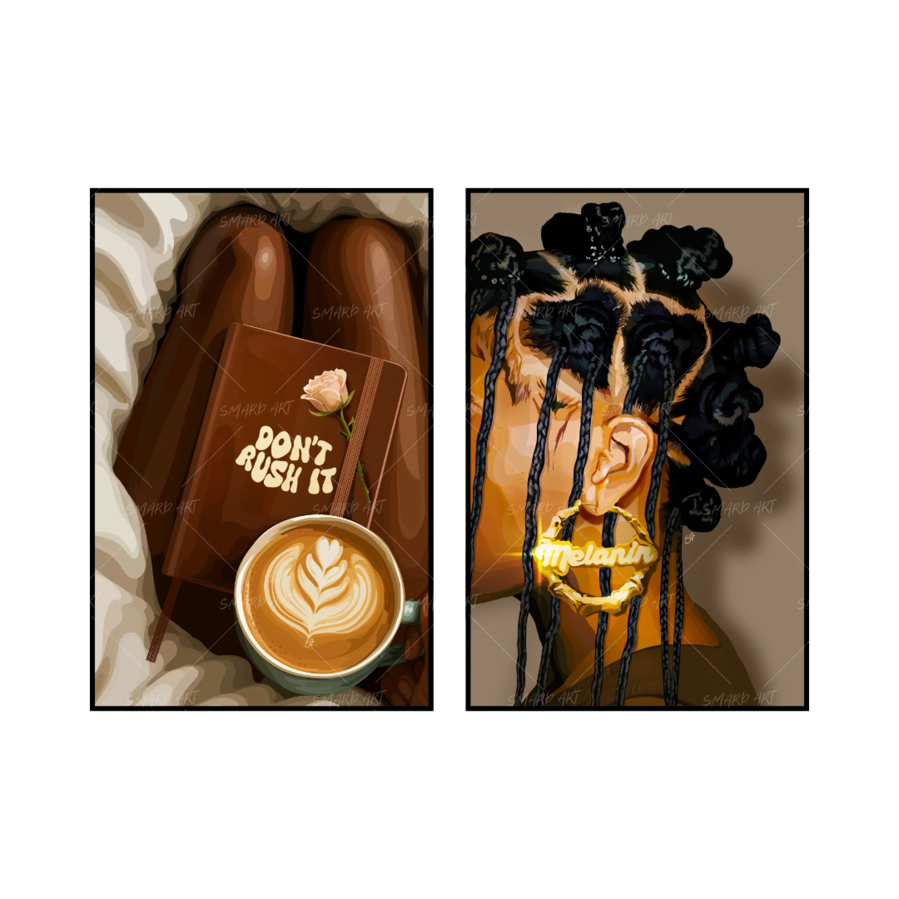 Art Print Bundle : Don't Rush It + Knot Braids