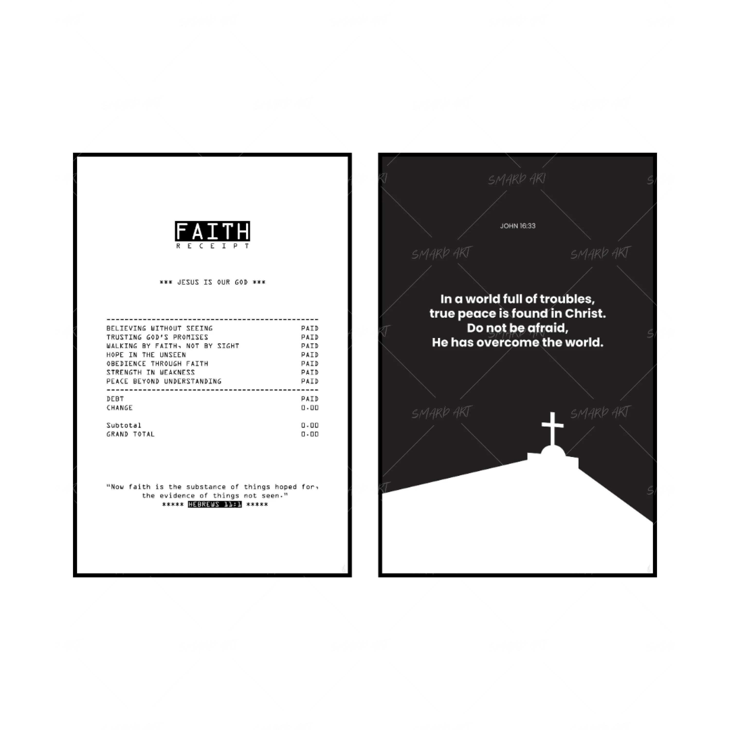 Art Print Bundle : Faith + John 16:33