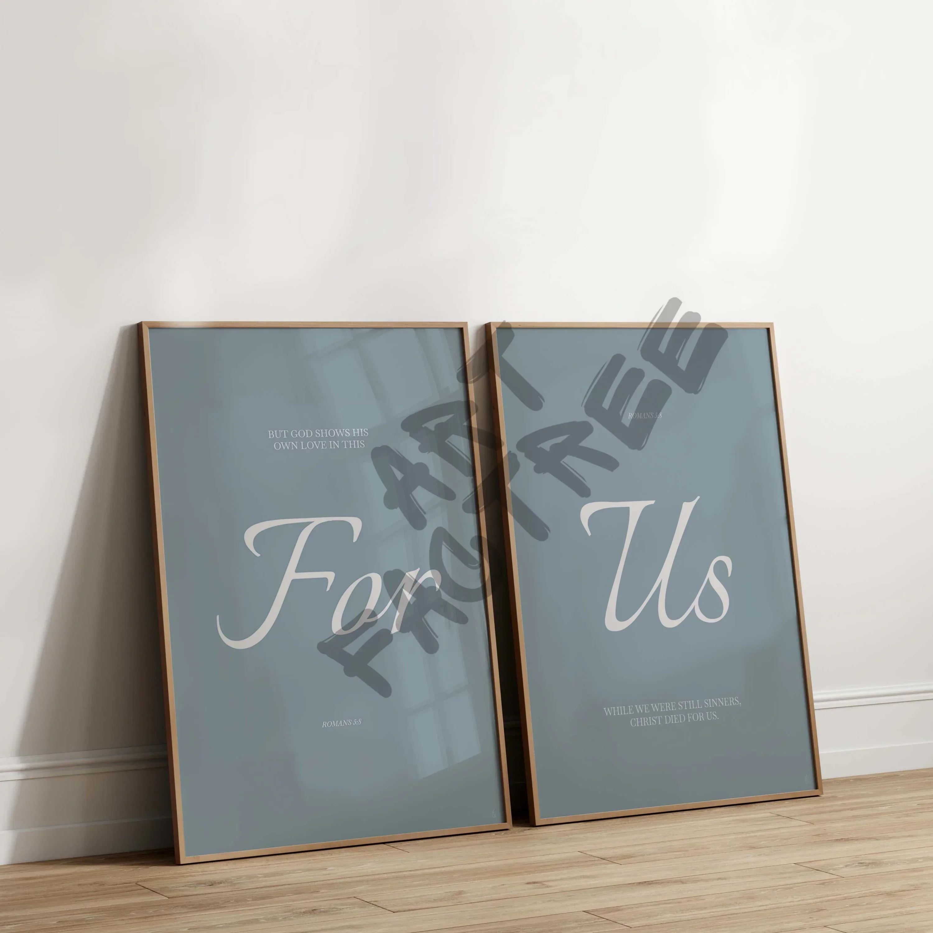 Art Print Bundle : For Us + Romans 5:8 - Image 2
