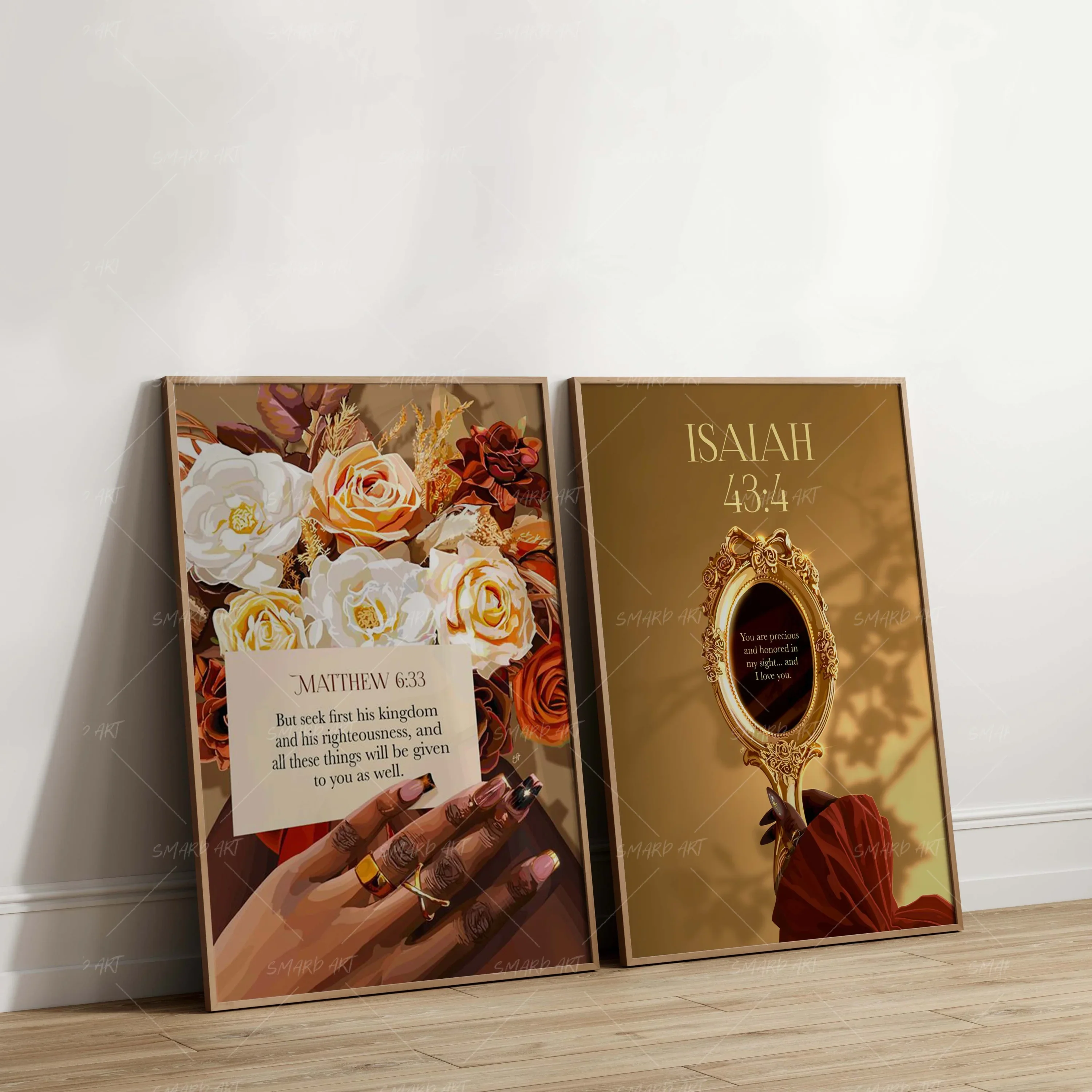 Art Print Bundle : Matthew 6:33 + Isaiah 43:4 - Image 2