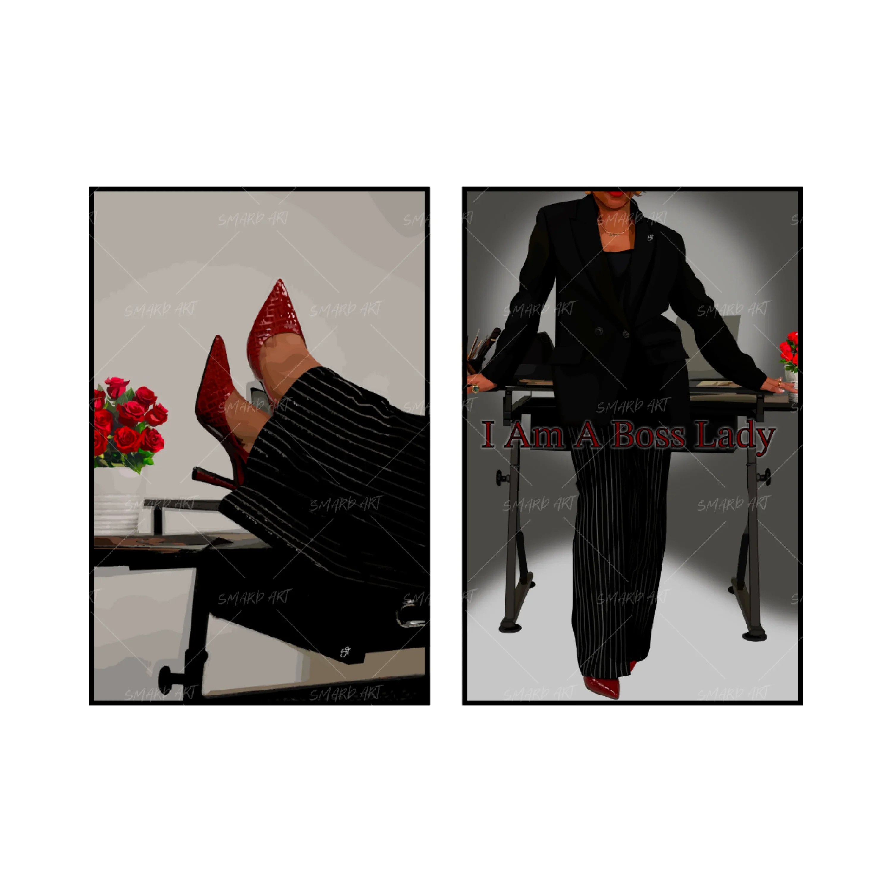 Art Print Bundle : The Office Lady + I Am A Boss Lady