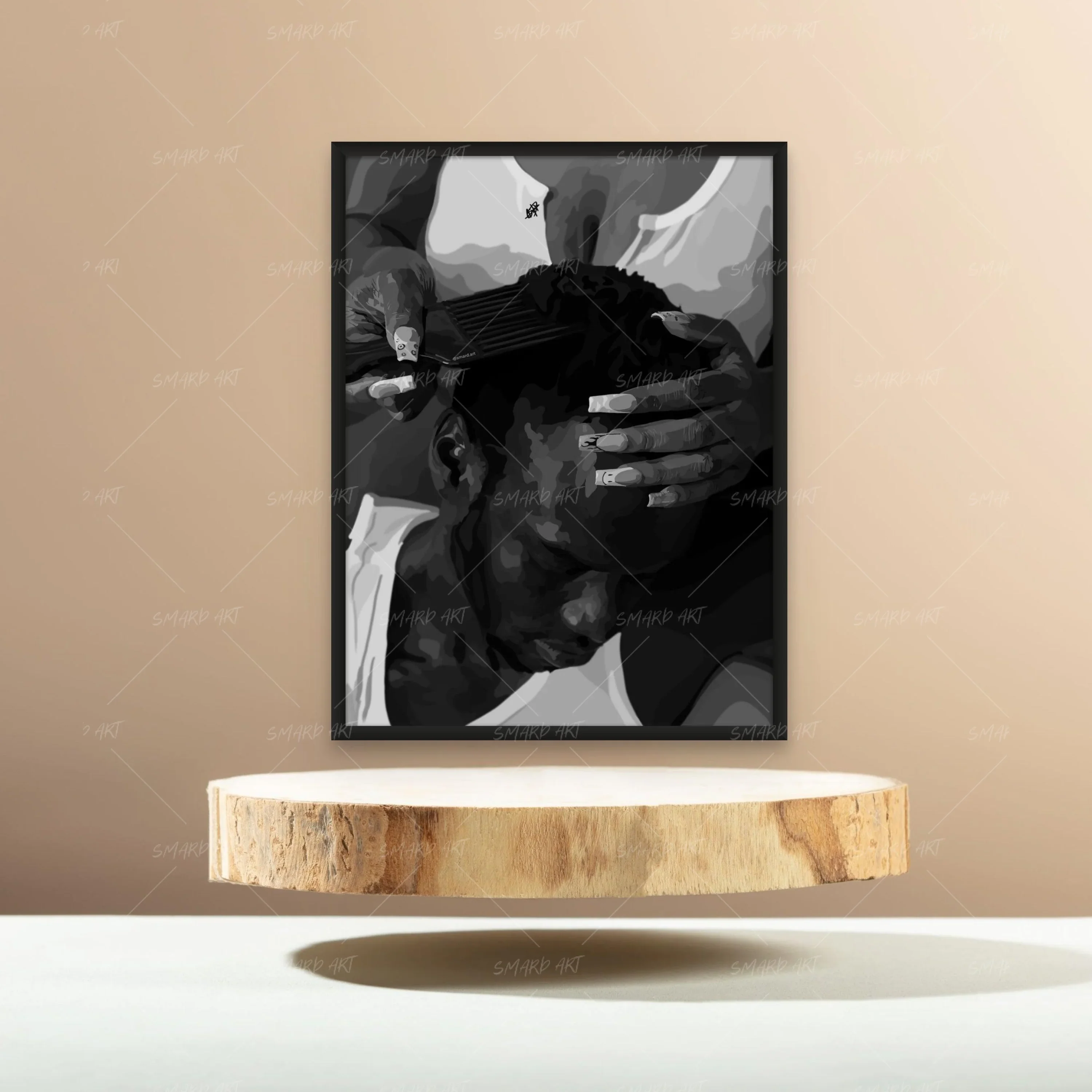 Black Love III B&W - Image 4