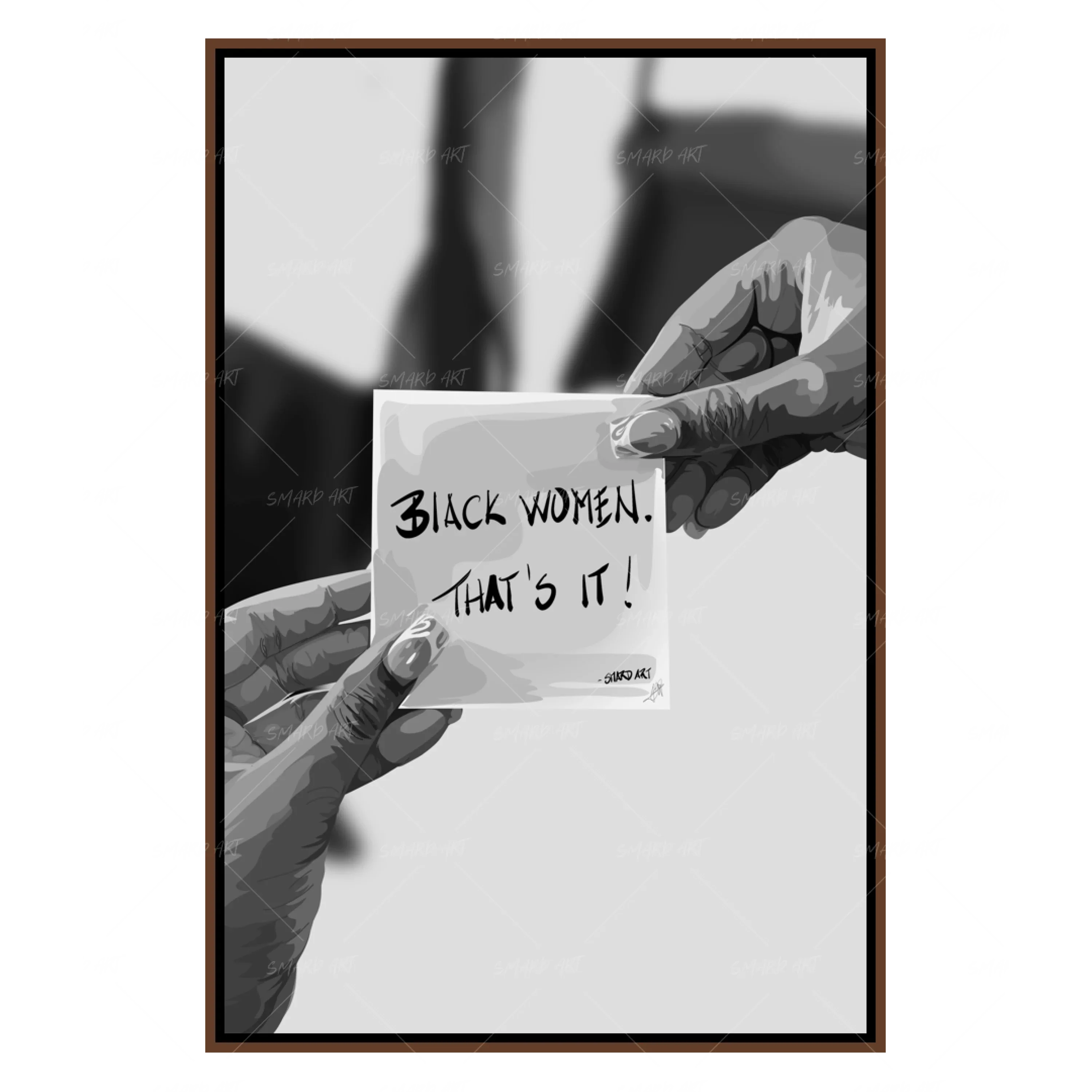 Black Women Quote B&W