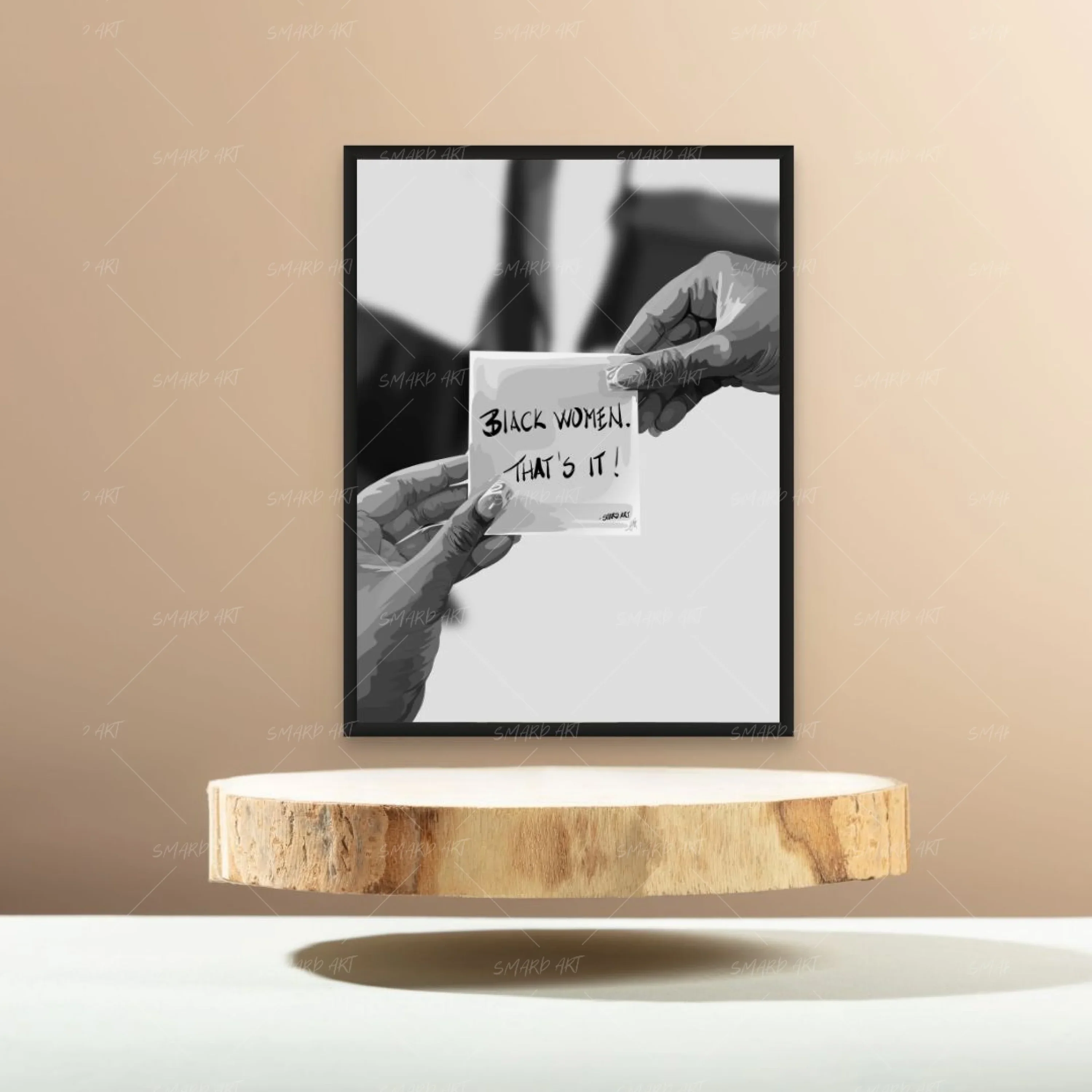 Black Women Quote B&W - Image 2