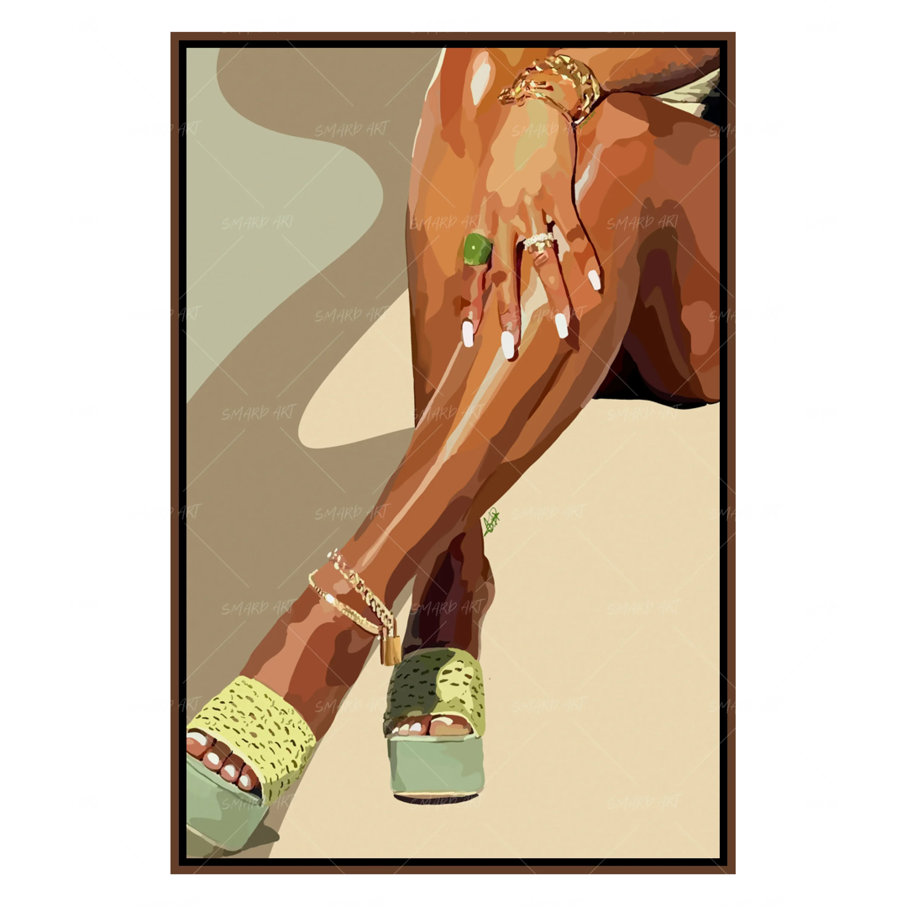 Legs And Green Touch