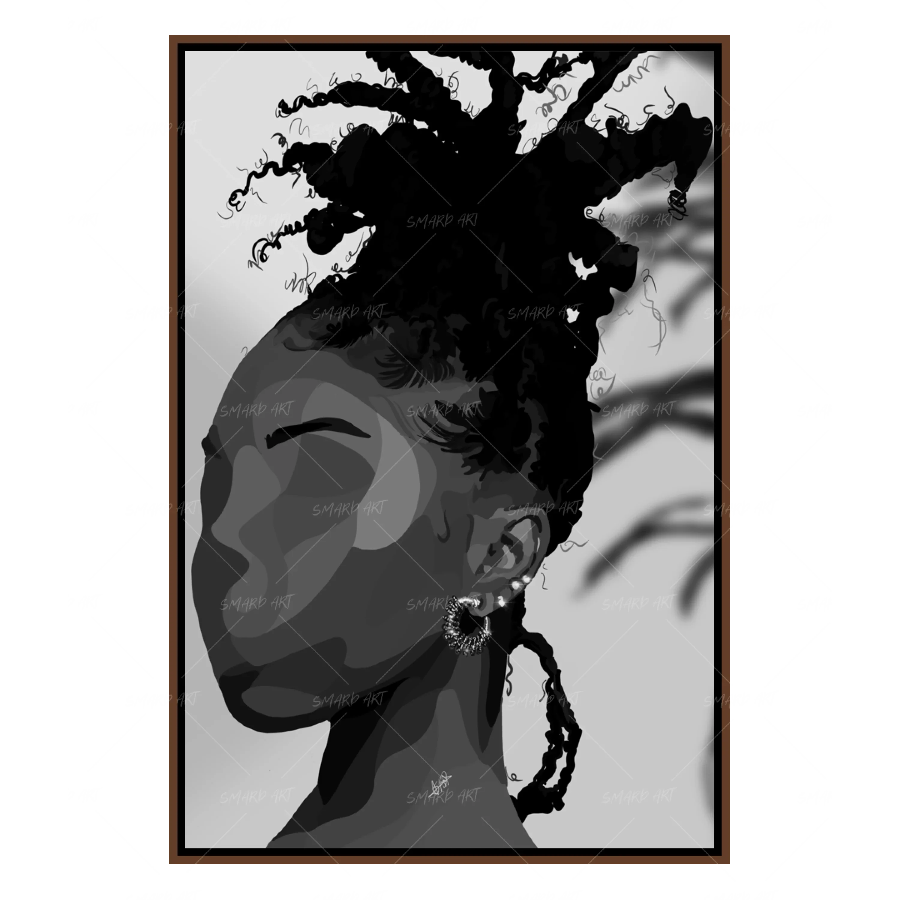 Locs Bae B&W
