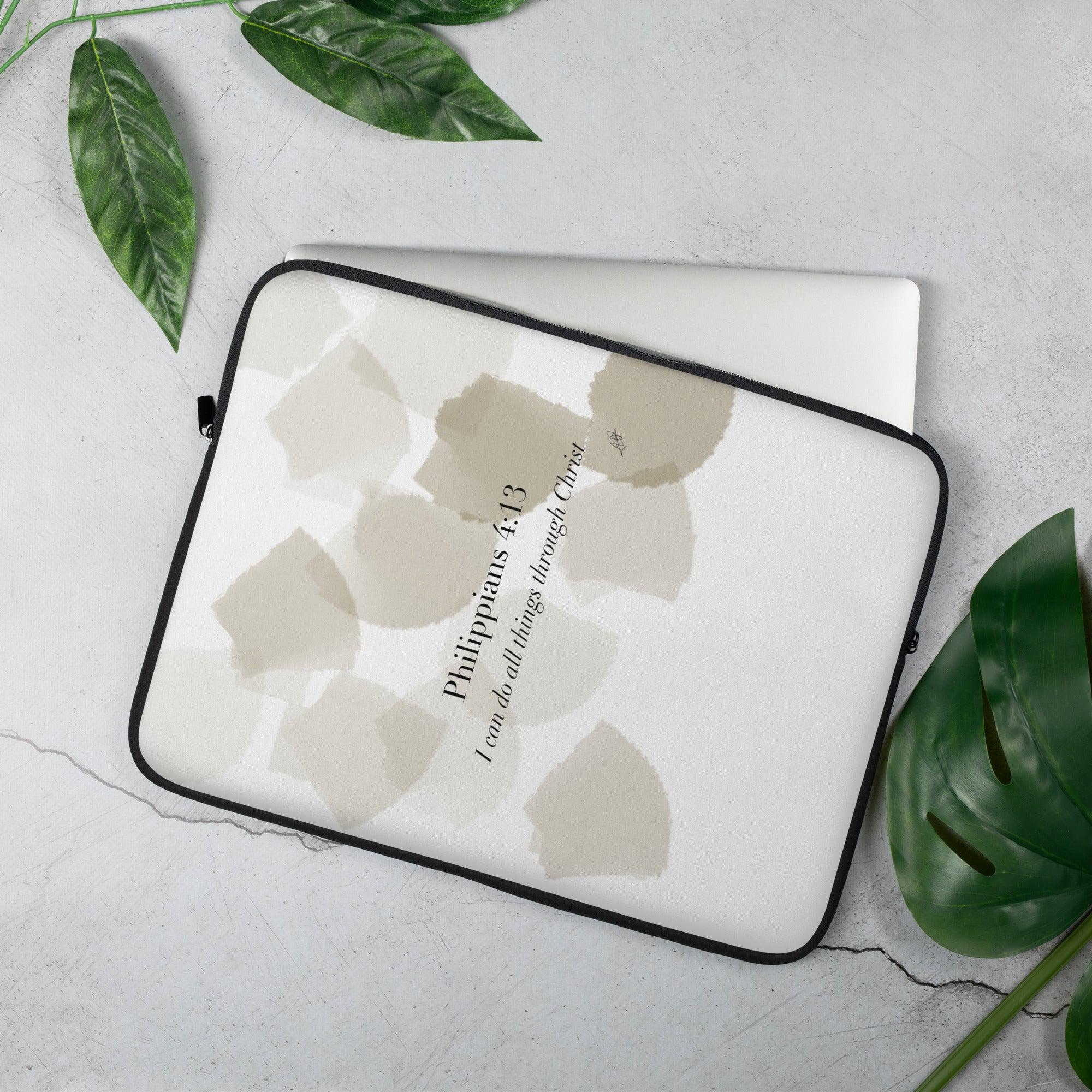 Phillipians 4:13 Laptop Sleeve - Image 2