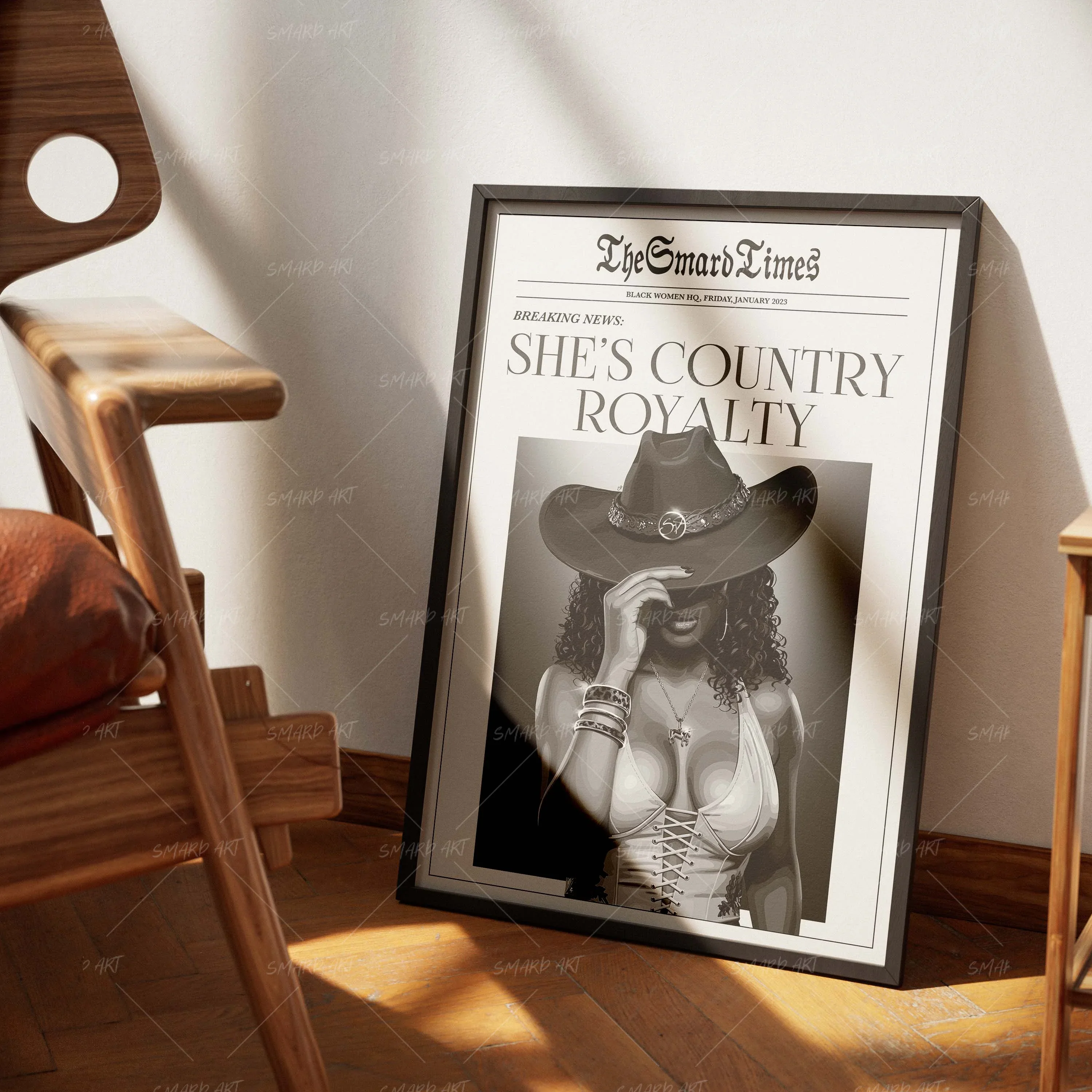 She's Country Royalty B&W - Image 2