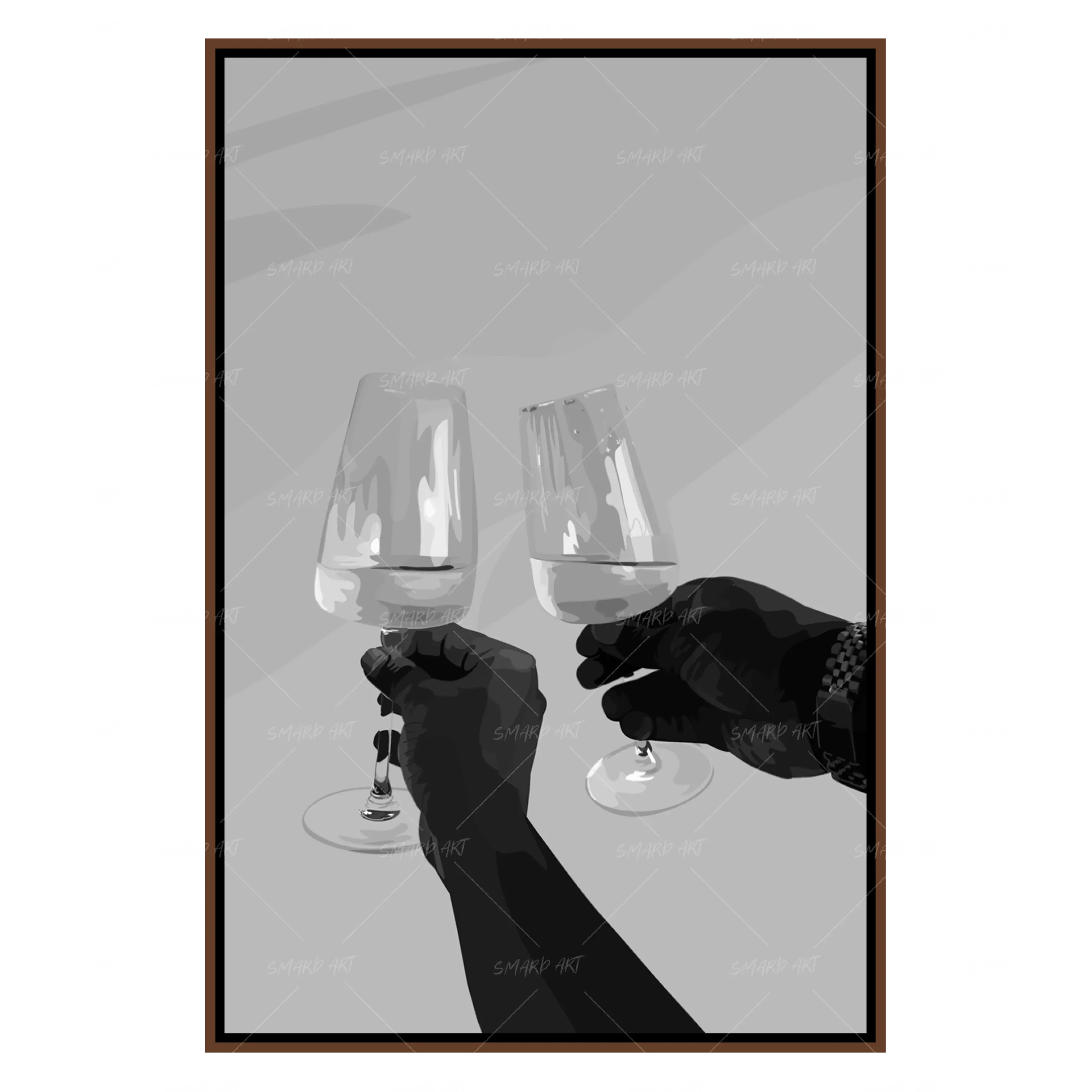 Wine Down B&W